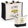 Cabas homme ou femme sac plage ou shopping tote bag pochette trousse Idée cadeau original pour anniversaire Noël travail départ retraite collègue famille fete des mères fetes des pères papa maman mamie papi