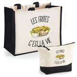 Cabas homme ou femme sac plage ou shopping tote bag pochette trousse Idée cadeau original pour anniversaire Noël travail départ retraite collègue famille fete des mères fetes des pères papa maman mamie papi