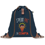 sac a dos bleu coton recycle avec pochette idee cadeau originale pour collegue ami prof ou membre de la famille cadeau mixte noel anniversaire secret santa ou depart au travail sac leger pratique et ecologique design breton moderne