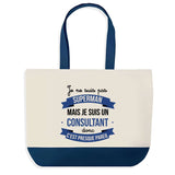 Sac de shopping bleu Consultant Superman