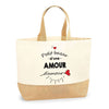 Sac Jute Fête des Mères Fêtes des Pères Mamie Papi Famille Idée Cadeau anniversaire Noël Travail Boulot Métier Départ Retraite Collègue Femme Homme