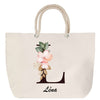 Sac Fête des Mères Mamie Famille Idée Cadeau anniversaire Noël Travail Boulot Métier Départ Retraite Collègue Femme cabas shopping plage
