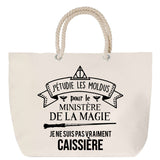 Sac Fête des Mères Mamie Famille Idée Cadeau anniversaire Noël Travail Boulot Métier Départ Retraite Collègue Femme cabas shopping plage