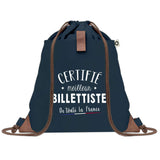 Sac à dos Bleu avec pochette Certifié meilleur Bio-Informaticien