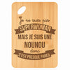 Planche bambou gravée personnalisée femme idée cadeau Fête des Mères apéro 30×20 prénom cuisine plateau fromage anniversaire noel maman mamie