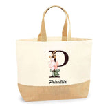 Sac Jute Fête des Mères Fêtes des Pères Mamie Papi Famille Idée Cadeau anniversaire Noël Travail Boulot Métier Départ Retraite Collègue Femme Homme