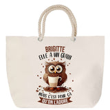 Sac Fête des Mères Mamie Famille Idée Cadeau anniversaire Noël Travail Boulot Métier Départ Retraite Collègue Femme cabas shopping plage