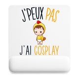 Tapis de souris ergonomique avec repose-poignet, accessoire bureau pour femme et homme, fête des pères, cadeau pas cher, idée cadeau fête des mères, secret santa, départ à la retraite, télétravail et gaming