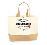Sac Jute Fête des Mères Fêtes des Pères Mamie Papi Famille Idée Cadeau anniversaire Noël Travail Boulot Métier Départ Retraite Collègue Femme Homme