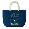 Sac de plage Bleu anse corde J'peux Pas GRS