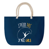 Sac de plage Bleu anse corde J'peux Pas GRS