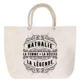 Sac Fête des Mères Mamie Famille Idée Cadeau anniversaire Noël Travail Boulot Métier Départ Retraite Collègue Femme cabas shopping plage