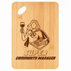 Planche bambou gravée personnalisée femme idée cadeau Fête des Mères apéro 30×20 prénom cuisine plateau fromage anniversaire noel maman mamie