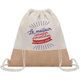 Sac Fête des Pères Papi Papa Cadeau anniversaire Noël Travail Boulot Métier Départ Retraite Collègue Homme cabas shopping plage