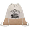 Sac Fête des Pères Papi Papa Cadeau anniversaire Noël Travail Boulot Métier Départ Retraite Collègue Homme cabas shopping plage