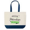 Sac de shopping bleu Meilleur Météorologue de tous les temps