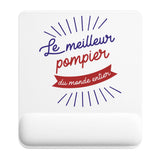 Tapis de souris ergonomique avec repose-poignet, accessoire bureau pour femme et homme, fête des pères, cadeau pas cher, idée cadeau fête des mères, secret santa, départ à la retraite, télétravail et gaming