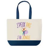 Sac de shopping bleu J'peux pas Jongle