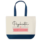 Sac de shopping bleu Psychiatre en Vacances