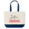 Sac de shopping bleu Justine en Vacances