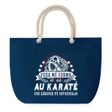 Sac de plage Bleu anse corde Karaté Légende Humour Geek