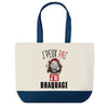 Sac de shopping bleu J'peux pas Braquage
