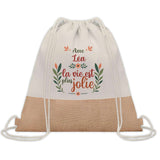 Sac Fête des Mères Mamie Famille Idée Cadeau anniversaire Noël Travail Boulot Métier Départ Retraite Collègue Femme cabas shopping plage
