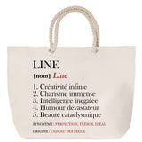 Sac Fête des Mères Mamie Famille Idée Cadeau anniversaire Noël Travail Boulot Métier Départ Retraite Collègue Femme cabas shopping plage
