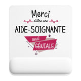 Tapis de souris ergonomique avec repose-poignet, accessoire bureau pour femme et homme, fête des pères, cadeau pas cher, idée cadeau fête des mères, secret santa, départ à la retraite, télétravail et gaming