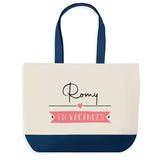 Sac de shopping bleu Romy en Vacances