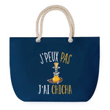 Sac de plage Bleu anse corde J'peux Pasha