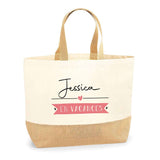 Sac Jute Fête des Mères Fêtes des Pères Mamie Papi Famille Idée Cadeau anniversaire Noël Travail Boulot Métier Départ Retraite Collègue Femme Homme