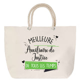 Sac Fête des Mères Mamie Famille Idée Cadeau anniversaire Noël Travail Boulot Métier Départ Retraite Collègue Femme cabas shopping plage