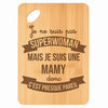 Planche bambou gravée personnalisée femme idée cadeau Fête des Mères apéro 30×20 prénom cuisine plateau fromage anniversaire noel maman mamie