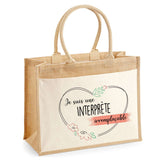Sac Fête des Mères Mamie MAman Soeur Femme Famille Idée Cadeau anniversaire Noël Travail Boulot Métier Départ Retraite Collègue Femme cabas shopping plage