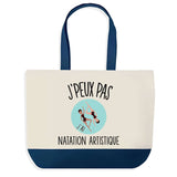 Sac de shopping bleu J'peux pas Natation Artistique