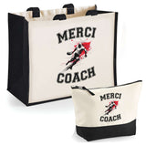 Cabas homme ou femme sac plage ou shopping tote bag pochette trousse Idée cadeau original pour anniversaire Noël travail départ retraite collègue famille fete des mères fetes des pères papa maman mamie papi