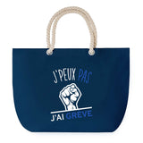 Sac de plage Bleu anse corde J'peux Pas Grève