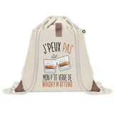 Sac à dos avec pochette J'peux pas Whiskey