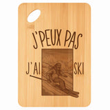 Planche bambou gravée personnalisée femme homme idée cadeau Fête des Mères Fête des Pères apéro papa maman prénom cuisine plateau fromage