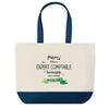 Sac de shopping bleu Merci Expert Comptable Inoubliable Homme