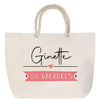Sac Fête des Mères Mamie Famille Idée Cadeau anniversaire Noël Travail Boulot Métier Départ Retraite Collègue Femme cabas shopping plage
