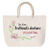Sac Fête des Mères Mamie Famille Idée Cadeau anniversaire Noël Travail Boulot Métier Départ Retraite Collègue Femme cabas shopping plage