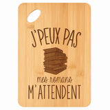 Planche bambou gravée personnalisée femme homme idée cadeau Fête des Mères Fête des Pères apéro papa maman prénom cuisine plateau fromage