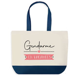 Sac de shopping bleu Gendarme en Vacances