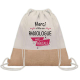 Sac Fête des Mères Mamie Maman Cadeau anniversaire Noël Travail Métier Départ Retraite Collègue Femme cabas shopping plage