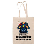 Sac Fête des Mères Mamie Famille Idée Cadeau anniversaire Noël Travail Boulot Métier Départ Retraite Collègue Femme cabas shopping plage