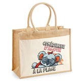 Sac Fête des Mères Mamie MAman Soeur Femme Famille Idée Cadeau anniversaire Noël Travail Boulot Métier Départ Retraite Collègue Femme cabas shopping plage