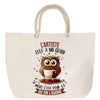 Sac Fête des Mères Mamie Famille Idée Cadeau anniversaire Noël Travail Boulot Métier Départ Retraite Collègue Femme cabas shopping plage