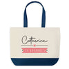 Sac de shopping bleu Catherine en Vacances